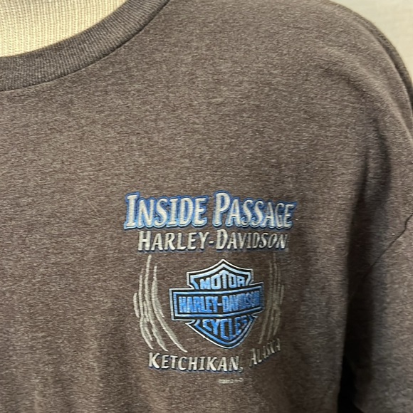 HARLEY DAVIDSON ALASKA GRAY TEE SHIRT MENS SIZE XL - Picture 4 of 12